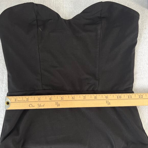 NBD Revolve Patricia Bodysuit Womens Small Black Sweetheart Halter Top Neutral - Picture 10 of 13